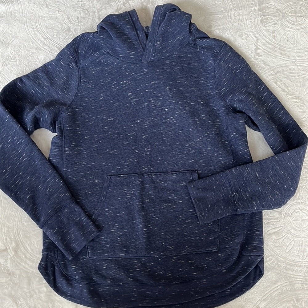 Tek Gear Ultrasoft fleece blue hoodie sweatshirt sz L